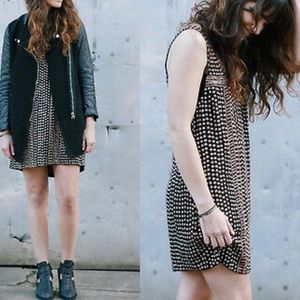 free people shifting gears shift dress metal studded size small
